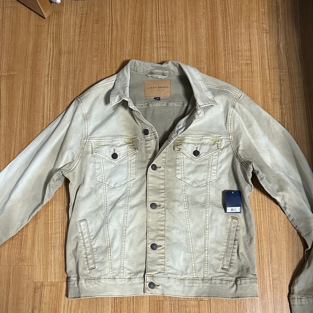 Lucky Brand Men's Light Tan Shirt Jacket